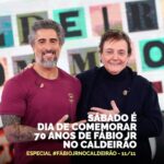 Marcos Mion Instagram – NOSSA PRÓXIMA HOMENAGEM!❤️
.
Neste sábado a gente inicia as comemorações dos 70 anos desse artista único! Uma referência que participou da trilha sonora da vida de todos os brasileiros! 
.
@fabiojroficial vem cantar seus inúmeros hits em uma tarde MUITO especial e emocionante, com surpresas e plateia VIP!
.
Já coloca na agenda porque vai ser incrível! 🤍 Estúdios Globo