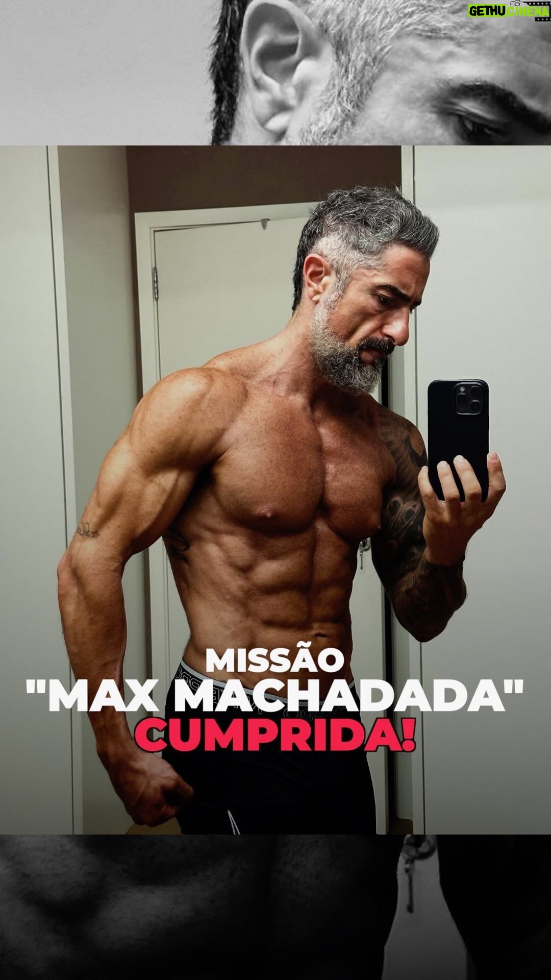 Marcos Mion Instagram - EU SEI QUE CHOCA MUITA GENTE, mas existe contexto, profissionalismo, dedicação extrema, superação e, acima de tudo, um sonho realizado por trás dessa transformação física. Além da pressão de honrar meu ídolo @officialslystallone quando fez seu Rocky Balboa! . Ontem me despedi do Max Machadada, meu maior personagem. Meu primeiro protagonista no cinema: o maior lutador brasileiro de MMA, que encara o fim de sua carreira ao mesmo tempo que recebe a notícia que tem um filho autista de oito anos. Foi um mergulho profundo em camadas variadas desse personagem, misturado com muitas situações que eu vivi na minha vida com meu filho, Romeo, emprestadas à relação do Max com seu filho. . Pra chegar na forma física que imaginei para o Max Machadada eu montei uma equipe de profissionais que trabalhou comigo especificamente na parte física do Max. @correabodybuilder @marcelo.donice @prontolight & @paulomuzy me ajudaram a superar toda e qualquer expectativa! Nunca tentem tirar a gordura do corpo sem a ajuda de profissionais experientes. . Um desafio de dar medo para encarar aos 44 anos, com lesões no ombro e na coluna, além de todas as dores nas articulações de anos de treino exageradamente pesado e intenso. . O mais difícil, como já falei algumas vezes, não foi chegar no shape, mas mante-lo por 2 meses. Vi meu metabolismo mudar radicalmente pra melhor e agora tá difícil de me despedir das formas físicas do Max. . Mas não tem jeito: manter a % de gordura quase nula exige esforço sobre humano e é duro pra todos que vivem comigo. Um pai que, aconteça o que for, passa duas horas por dia no aeróbio + uma hora e meia na academia, um marido que não tem vida social, não divide um momento de prazer com a esposa…foco extremo. Sem errar. Nena, serei eternamente grato por você aguentar e aceitar que eu me dedique ao meu trabalho da forma que me dá prazer e sei fazer: com 100% de intensidade. . . Espero vocês no final do ano nos cinemas! #MMAoFilme .