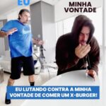 Marcos Mion Instagram - Se vc estivesse há mais de 100 dias só no frango batata doce e brócolis, qual seria seu desejo? Eu fico entre o xburguer e uma manga! 😂