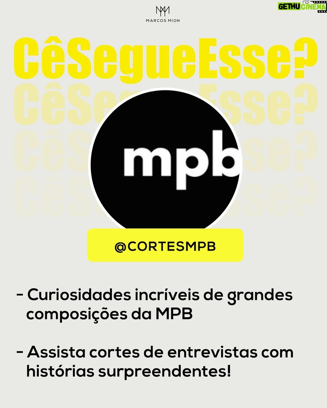 Marcos Mion Instagram - OLHA O QUE CHEGOU!👇🤩 São as indicações de perfis imperdíveis do #CeSegueEsse que você precisa conhecer e seguir: 💥 Joyce Dias (@joyceatipica): ela é mãe do Isaac, um garotinho no espectro autista e da Angelina, que no momento está em investigação do diagnóstico. Ela compartilha sua rotina e algumas reflexões profundas, tudo com o objetivo de oferecer apoio e inspiração para outras famílias que enfrentam desafios semelhantes. 💥 Cortes MPB (@cortesmpb): esse perfil leva você para os bastidores das carreiras dos maiores cantores e compositores da Música Popular Brasileira! A cada postagem você irá encontrar cortes de entrevistas, onde os artistas compartilham curiosidades sobre suas trajetórias e as histórias por trás das músicas que se tornaram trilhas sonoras de nossas vidas. 💥 Juan Sabino (@juansabinoo): esse garoto da Baixada Santista de apenas 11 anos ama cozinhar e já é daqueles cozinheiros de mão cheia! Ele faz vídeos ensinando receitas e está se destacando pelas suas habilidades. Em uma entrevista, contou que sonha em ser um Chef e ter seu próprio restaurante que vai se chamar “Don Juan”. Daqueles sonhos que vale seguir e apoiar! Aqui você também pode participar enviando a suas 🫵 indicações (perfis com até 250K de inscritos) nos comentários ⬇️