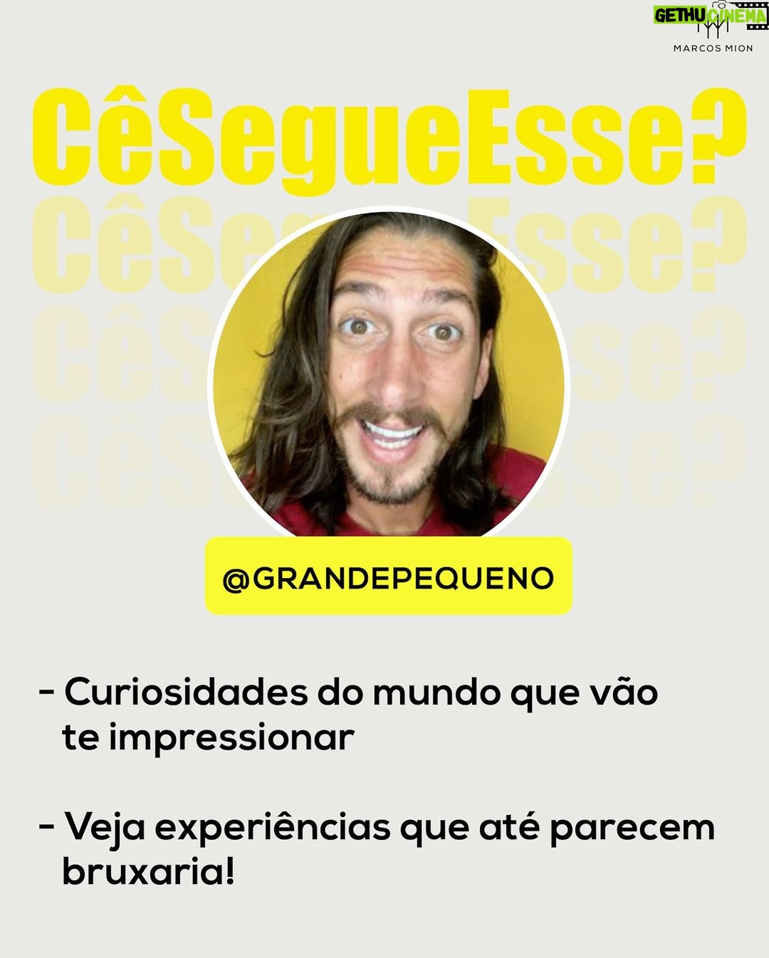 Marcos Mion Instagram - JÁ CONHECE ESSES PERFIS?👇🤔 Aqui no #CeSegueEsse sempre tem indicações pra deixar o seu feed muito mais diverso: 💥 Além da Cesta (@alem.da.cesta): nesse perfil, Gustavo Teixeira traz notícias, curiosidades e destaques da NBA, tudo em um só lugar! Esse fã do maior basquete do mundo mantém os seguidores atualizados sobre os últimos acontecimentos da liga, desde resultados de jogos e estatísticas até rumores de negociações e lesões. 💥 Rafa Pequeno (@grandepequeno): um ator, diretor e roteirista que está se destacando com o seu conteúdo que mistura humor, curiosidades e experiências científicas. Ele também se dedica a criar atividades para que pais, mães e crianças possam ter momentos divertidos longe das telas. 💥 DJ Duran (@duranthedisco): ele é DJ desde 1985 e a cada postagem traz curiosidades, relembrando grandes hits musicais dos anos 70, 80 e 90. É uma verdadeira viagem flashback que vai encher o seu feed de boas lembranças. Agora é a sua vez de indicar! Comente um perfil com até 250K de seguidores pra aparecer por aqui nas próximas semanas ⬇️