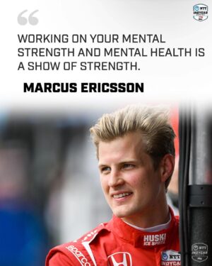 Marcus Ericsson Instagram - @ericsson_marcus sheds light on mental health awareness and how one of his coaches, Stig Wiklund, has helped him create a positive mindset on his life and career. 

🔗 Link to the full story in bio. 

#INDYCAR // #WorldMentalHealthDay