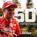 Marcus Ericsson Instagram - "Mr. Consistency" continues to do his thing. 50th Top 10 finish for @ericsson_marcus 💪 #INDYCAR // @chipganassiracing