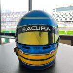 Marcus Ericsson Instagram - New helmet alert 🚨🔥 my Daytona 24 special by @troyleedesigns . Love the strong Ronnie P influences 🇸🇪 What do you think? 🤩 @wtrandretti @acura @hondaracing_us @bauhaussportklubb @modoeyewear @bellracinghq Dayona International Speedway
