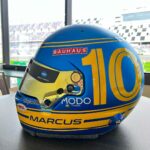 Marcus Ericsson Instagram - New helmet alert 🚨🔥 my Daytona 24 special by @troyleedesigns . Love the strong Ronnie P influences 🇸🇪 What do you think? 🤩 @wtrandretti @acura @hondaracing_us @bauhaussportklubb @modoeyewear @bellracinghq Dayona International Speedway