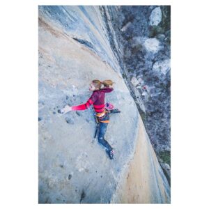 Margo Hayes Instagram - 6 years ago (from yesterday) I became the first woman to climb Biographie 5.15a. Still so proud of you baby girl. 👼🏼🤍🌸 Thank you to all of those who belayed me, supported me, cheered for me, and believed in me even in the moments I didn’t so much. You all know who you are. 🤍 This route, Céüse, and these memories will always hold such a special place in my heart. 
📸 @jan_novak_photography 
@thenorthface @thenorthface_climb @petzl_official @lasportivana @frictionlabs