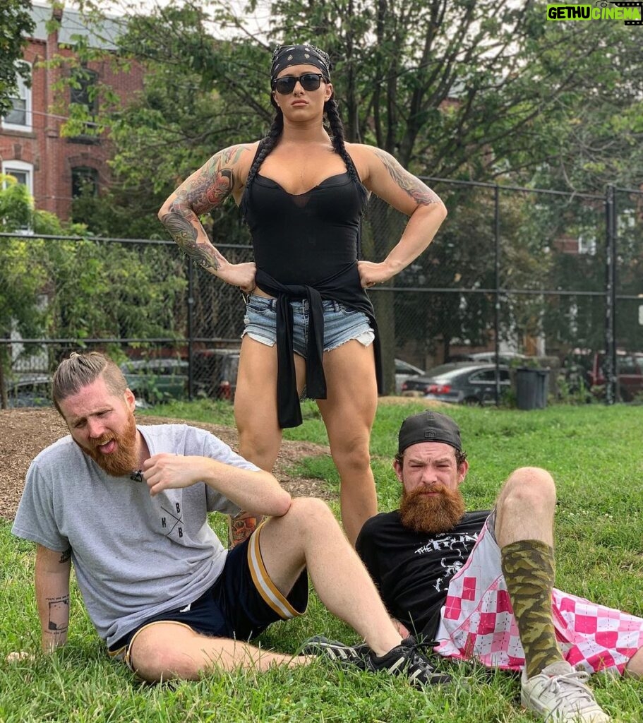 Maria Spiro Instagram - The @blvdbullies wanted to see if they had what it takes to survive one of my workouts... full video coming soon. Philadelphia, Pennsylvania