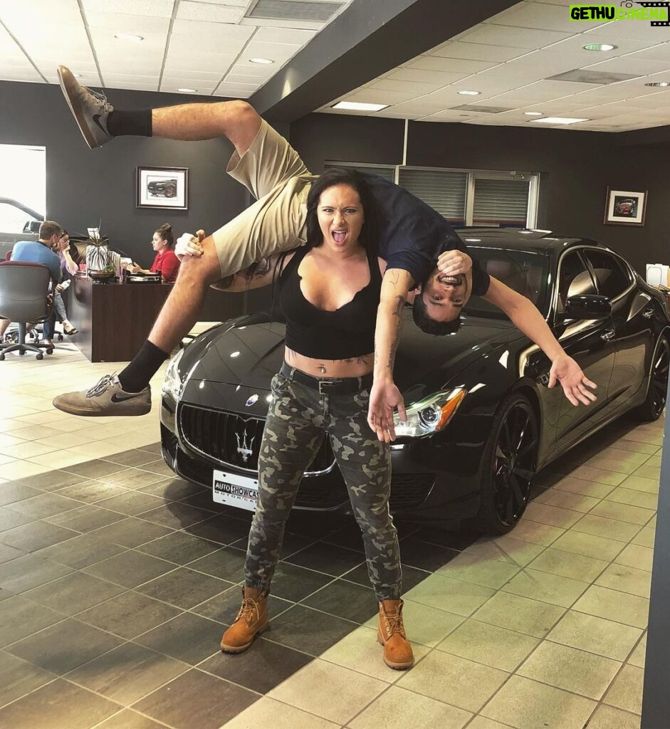 Maria Spiro Instagram - Maria gets what Maria wants. If Maria wants a new car, she gorilla presses the sales rep. Follow @mr_eric_garcia if you’re lookin for a new whip 🔥 Showcase Motorsports