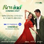 Marian Rivera Instagram - 📣 SEE YOU LATER AT SM CITY PAMPANGA! 💚⏪ Abangan ang #RewindMMFF lead stars Dingdong Dantes and Marian Rivera sa SM City Pampanga MAMAYA NA, 1PM! Yayain na ang greatest loves niyo na mag-REWIND bago magtapos ang taon! ⏪💚 #RewindNowShowing in MORE CINEMAS NATIONWIDE! #MMFF2023
