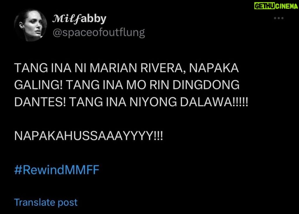Marian Rivera Instagram - Maligayang Pasko sayo. Napakilig mo ako 😘 #REWINDMMFF 🙏🏻