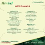 Marian Rivera Instagram - CHOOSE YOUR FAVORITE CINEMA OR THE ONE NEAREST YOU FOR THE REWIND EXPERIENCE! ⏪ YAYAIN NA ANG GREATEST LOVE MO! 💚 Caution: Bring bimpo, wag na mag make up, ihanda ang puso, sulit ito! 🤧 #RewindMMFF na bukas in cinemas NATIONWIDE! #MMFF2023
