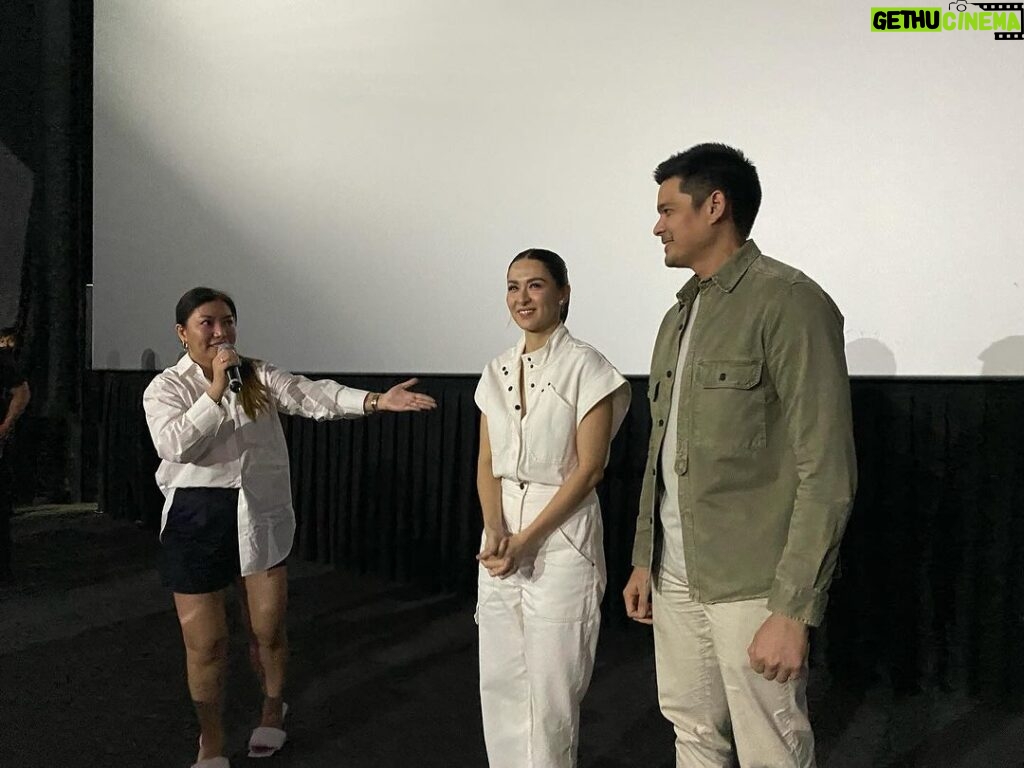 Marian Rivera Instagram - Marian Rivera and Dingdong Dantes at the #RewindMMFF Block Screening of Luxe Skin 🍿 📍 SM Megamall Director’s Club Thank you for taking your greatest loves to watch REWIND today! 💚⏪ #RewindNowShowing in MORE CINEMAS NATIONWIDE! #SalamatLods #MMFF2023