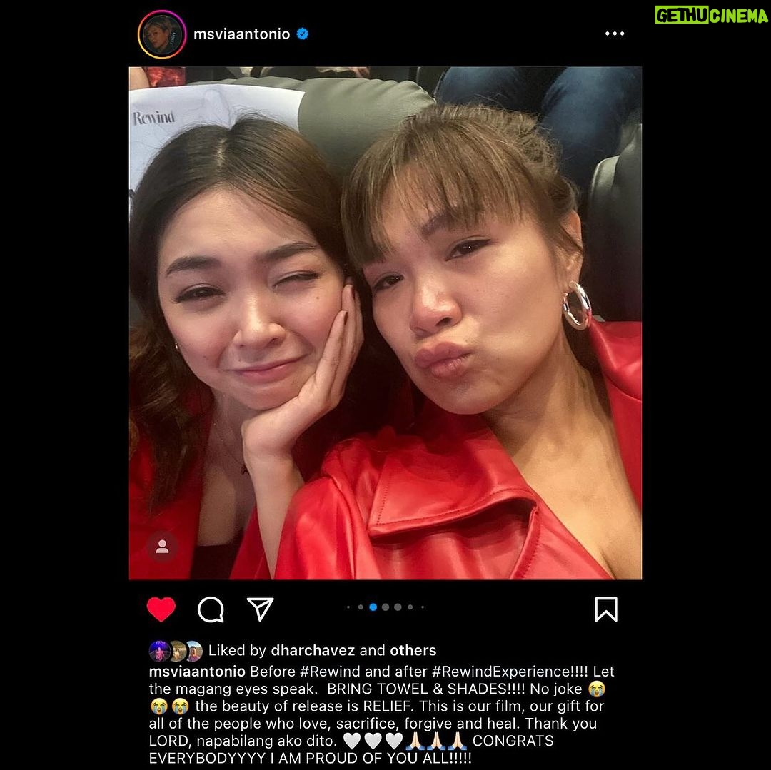Marian Rivera Instagram - 📣PAALALA: Asahan ang #TheRewindEffect sa panonood ng #RewindMMFF. Huwag na mag-makeup, mabubura lang. #RewindNowShowing in cinemas nationwide! Unahing mag-REWIND with your greatest love ngayong Pasko! 🎄💚⏪ #MMFF2023