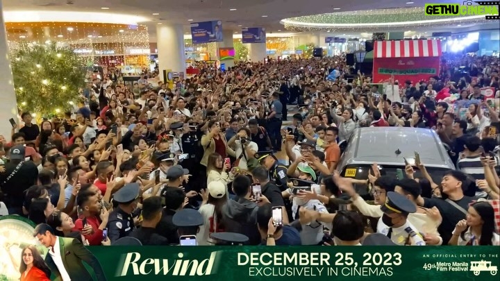 Marian Rivera Instagram - NGAYONG PASKO, UNAHIN ANG GREATEST LOVE NIYO! ππ Huwag palampasin ang pinaka-inaabangan at pinag-uusapang comeback movie ng taon! Mag-REWIND with your loved ones sa #MMFF2023! βͺβοΈ #RewindMMFF starring Dingdong Dantes and Marian Rivera, directed by Mae Cruz Alviar EXCLUSIVELY IN CINEMAS DECEMBER 25