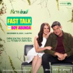 Marian Rivera Instagram - Philippine Showbiz Royal Couple makakaharap ang King of Talk! 💚👑 Abangan ang exclusive interview with Dingdong Dantes and Marian Rivera sa #FastTalkWithBoyAbunda mamayang 4:45 PM. #RewindMMFF exclusively in cinemas December 25. #MMFF2023 #FTBADongYan