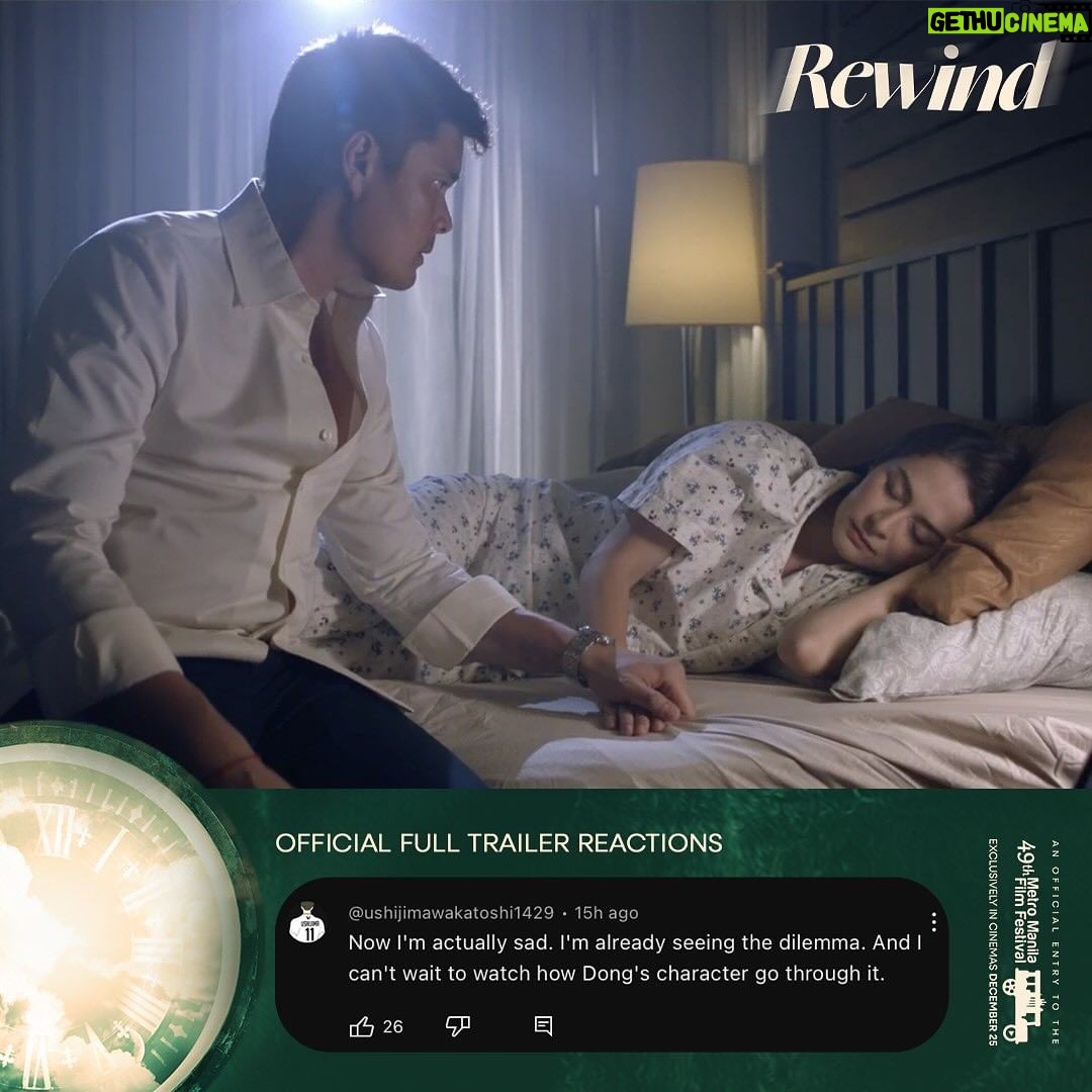 Marian Rivera Instagram - MAY GUSTO KA BANG BALIKAN FROM THE PAST? βοΈβͺ Itβs the season para ibalik ang oras at pagmamahal with the ones you love! Mag-Rewind ngayong Pasko sa #MMFF2023! ππ REWIND FULL TRAILER: π https://youtu.be/_31Tod1VvLM?feature=shared #RewindMMFF #RewindOfficialTrailer