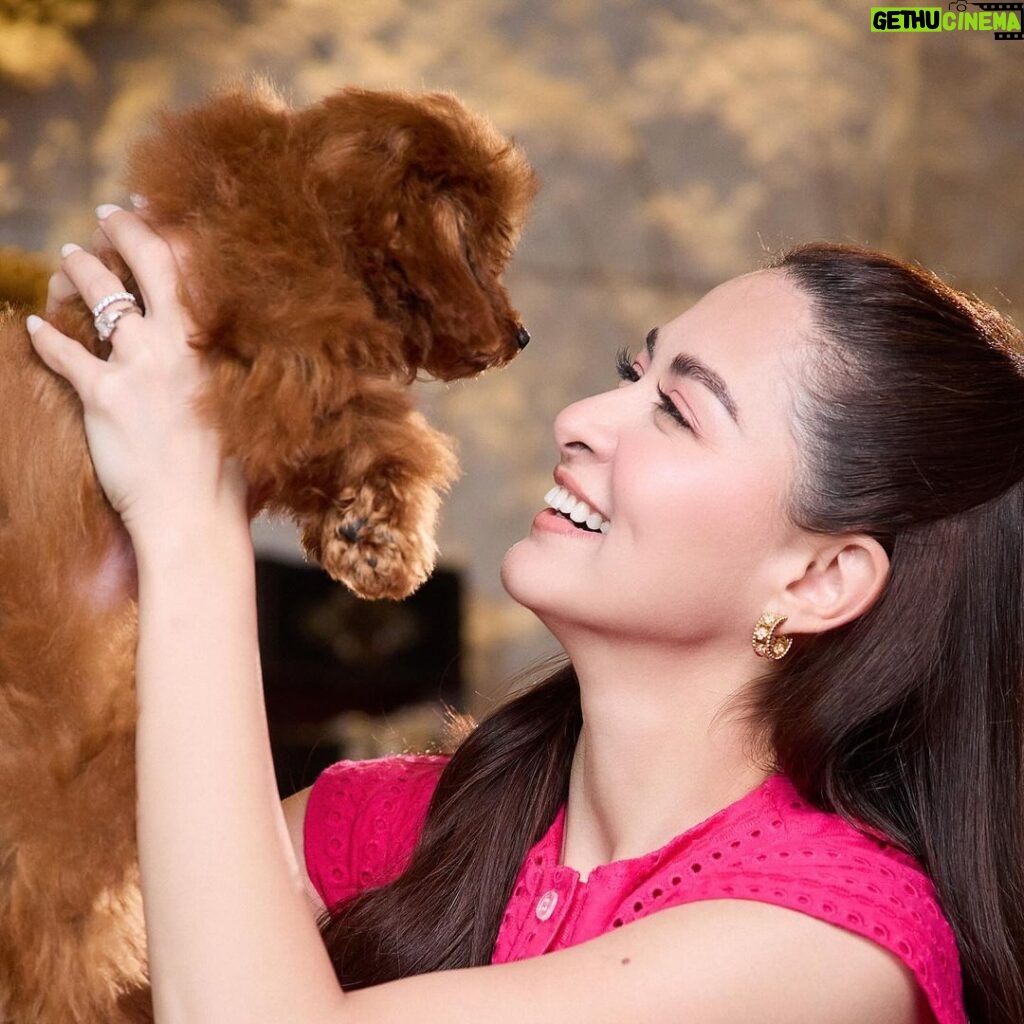 Marian Rivera Instagram - Unconditional Love: Sharing a Moment with Claudia, Zia’s Beloved Pup. 🐾🤎
