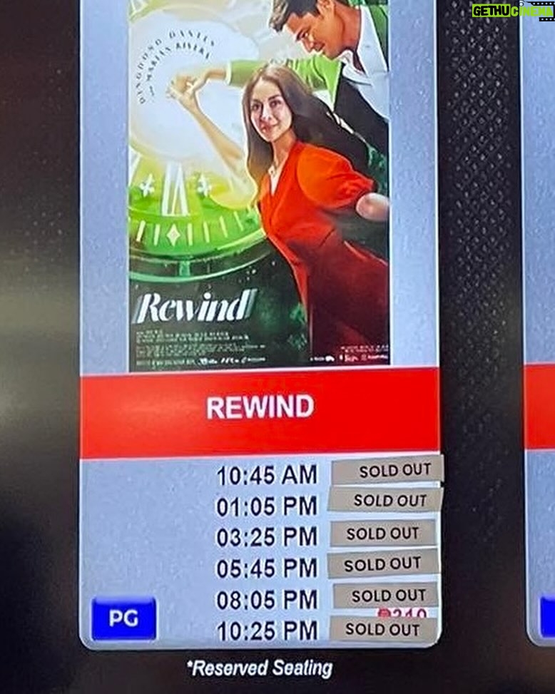 Marian Rivera Instagram - ‼️SOLD OUT‼️ #TheRewindEffect is still high on #RewindMMFF’s DAY 5! 🔥🔥 📍Robinsons Lipa Maraming salamat dahil pinili niyong mag-REWIND with your greatest loves ngayong holiday season! Oras ang pinakamagandang regalo! ⏪⌛️ #RewindNowShowing in MORE CINEMAS NATIONWIDE! #SalamatLods ☝🏼💚 #MMFF2023
