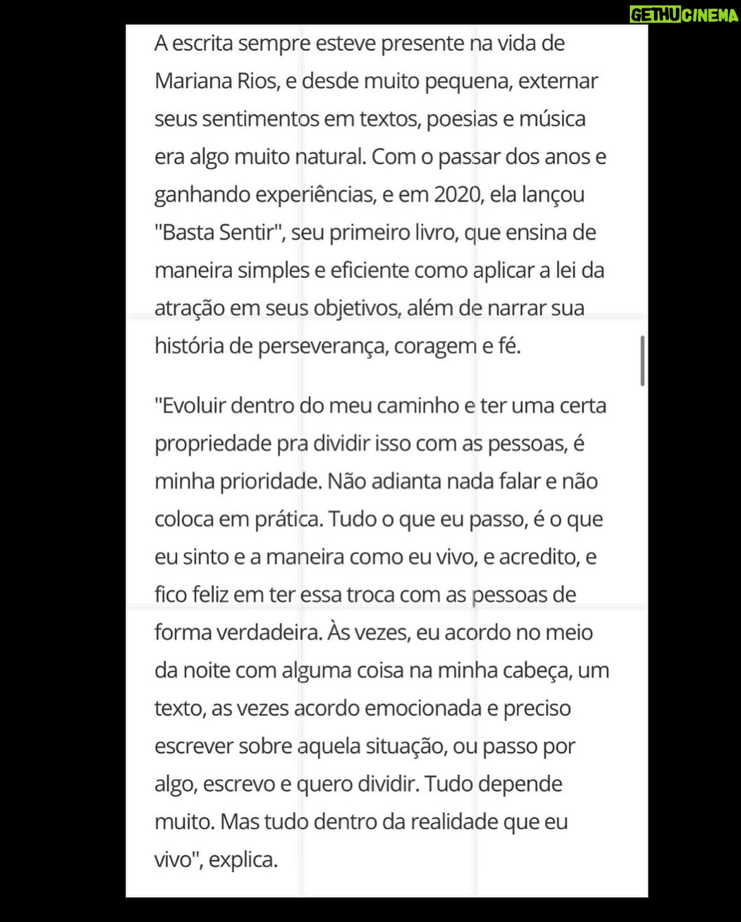 Mariana Rios Instagram - Para @glamourbrasil 🖤