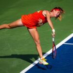 Marie Bouzková Instagram - It’s always so fun playing in Cincy🔥 @cincytennis Thank you for your support!🤗 Time to recover now🍀🐬