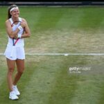 Marie Bouzková Instagram - Into the quarterfinals @wimbledon 🥺🍀 It means the world to me❤️ I appreciate your support, see you in the next round🙏🏼🐬 All England Lawn Tennis and Croquet Club