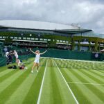 Marie Bouzková Instagram – Barefoot warm ups @wimbledon 😁✌🏼 Getting ready for Monday🎾🌱 All England Lawn Tennis and Croquet Club