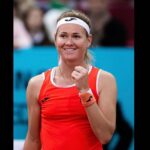 Marie Bouzková Instagram - Grateful for these moments🥰🐬 First top 10 win on clay🫣 @mutuamadridopen 📸 @angelmartinezphoto