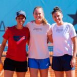 Marie Bouzková Instagram - All smiles in Madrid🫶🏼🍀🐬 @mutuamadridopen @alvarodiaz.photo Madrid, Spain
