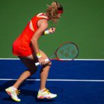 Marie Bouzková Instagram - It’s always so fun playing in Cincy🔥 @cincytennis Thank you for your support!🤗 Time to recover now🍀🐬