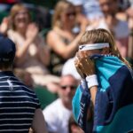 Marie Bouzková Instagram - Into the quarterfinals @wimbledon 🥺🍀 It means the world to me❤️ I appreciate your support, see you in the next round🙏🏼🐬 All England Lawn Tennis and Croquet Club
