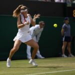 Marie Bouzková Instagram – Into the quarterfinals @wimbledon 🥺🍀 It means the world to me❤️ I appreciate your support, see you in the next round🙏🏼🐬 All England Lawn Tennis and Croquet Club