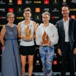 Marie Bouzková Instagram - First week of 2024🤗 Thank you @asbclassic for hosting such a welcoming event and to everyone who came to support us during the week! Can’t wait to be back and get more manuka honey😋🍯🐬 ASB Tennis Arena