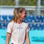 Marie Bouzková Instagram - All smiles in Madrid🫶🏼🍀🐬 @mutuamadridopen @alvarodiaz.photo Madrid, Spain