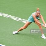 Marie Bouzková Instagram - Merci Montreal, it was so fun playing here!🤗 This week had a bit of everything, lets repeat it in 2 years again🤩🎾🏃🏼‍♀️☔️ @alliancemontreal 🏀 @obnmontreal 🙏🏼🐬 Iga Stadium