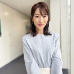 Mariko Dou Instagram - 本日の「ワイド！スクランブル」の衣装は、 ☆カーディガン… #lounie ☆スカート… #stola ☆アクセサリー… #ete でした👗✨ 今週もお疲れ様でした😊 #大下容子ワイドスクランブル #ワイドスクランブル #ニュース #テレビ朝日 #堂真理子 #アナウンサー #アナウンサー衣装 #番組衣装