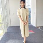 Mariko Dou Instagram - 本日の衣装は、 ☆ワンピース… #ノーリーズ ☆アクセサリー… #starjewelry でした👗✨ 襟付きワンピースが素敵でした💕 明日は、7時からアベモニを担当した後、「ワイド！スクランブル」のピックアップニュースを担当予定です。 どうぞよろしくお願いします☺️ #大下容子ワイドスクランブル #ワイドスクランブル #ニュース #テレビ朝日 #堂真理子 #アナウンサー #アナウンサー衣装 #番組衣装