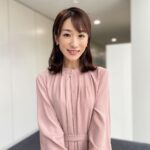 Mariko Dou Instagram - おはようございます！ 昨日のワイド！スクランブルの衣装は、 ☆ワンピース… #ノーリーズ ☆アクセサリー… #starjewelry でした👗✨ 一気に寒くなりましたね❄️ 体調にはお気を付け下さい。 #大下容子ワイドスクランブル #ワイドスクランブル #ニュース #テレビ朝日 #堂真理子 #アナウンサー #アナウンサー衣装 #番組衣装