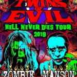Marilyn Manson Instagram – THE MADNESS RETURNS!
Marilyn Manson and Rob Zombie are hitting the road this summer with TWINS OF EVIL: HELL NEVER DIES TOUR 2019
Presale begins tomorrow Feb 20th @ 10am local time (presale password: SKELTER) until Feb 21st @ 10pm local.
General tickets on sale Fri Feb 22nd @ 10am local

Exclusive VIP packages will be available and announced soon! Check http://future-beat.com for updates

TWINS OF EVIL: HELL NEVER DIES TOUR 2019
July 9 – Baltimore, MD – Royal Farms Arena
July 10 – Allentown, PA – PPL Center
July 12 – Huntington, WV – Big Sandy Superstore Arena
July 13 – Cincinnati, OH – Riverbend Music Center
July 14 – Evansville, IN – Ford Center
July 16 – Rockford, IL – BMO Harris Bank Center
July 17 – Bonner Springs, KS – Providence Medical Center Amphitheater
July 21 – Council Bluffs, IA – WestFair Amphitheatre
July 23 – Sioux Falls, SD – Denny Sanford Premier Center
July 24 – Bismarck, ND – Bismarck Event Center
July 25 – Billings, MT – Rimrock Auto Arena
Aug 4 – Vancouver, BC – Rogers Arena
Aug 6 – Saskatoon, SK – SaskTel Center
Aug 7 – Winnipeg, MB – Bell MTS Place
Aug 9 – Fargo, ND – Fargodome
Aug 10 – Cedar Rapids, IA – US Cellular Center
Aug 11 – Fort Wayne, IN – Allen County Coliseum
Aug 13 – Grand Rapids, MI – Van Andel Arena
Aug 14 – London, ON – Budweiser Gardens
Aug 16 – Ottawa, ON – Richcraft Live at Canadian Tire Centre
Aug 17 – Quebec, QC – Videotron Centre
Aug 18 – Gilford, NH – Bank of New Hampshire Pavilion

Visit http://www.marilynmanson.com for more info and ticket links!