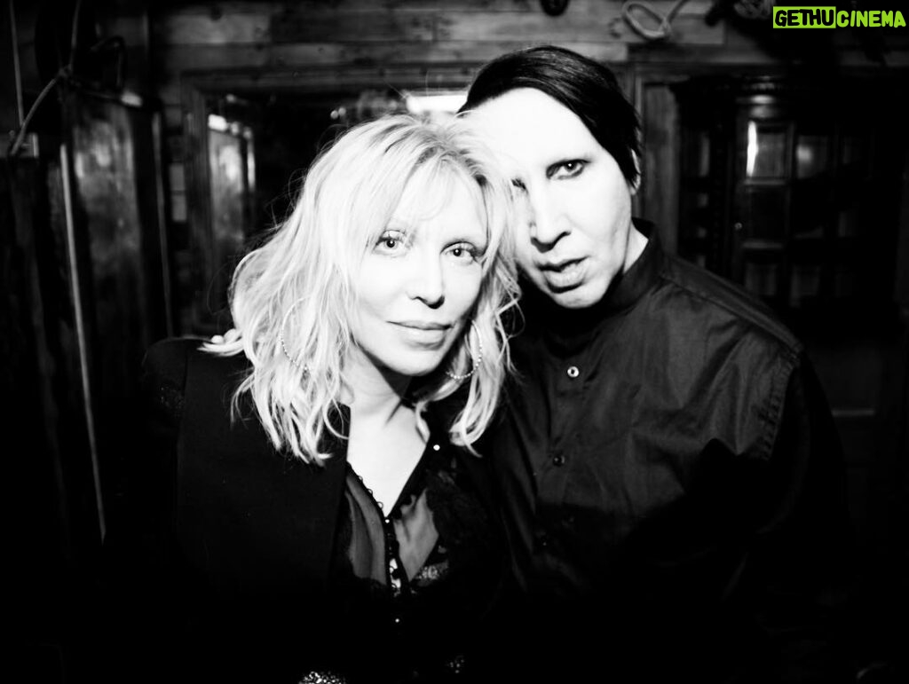 Marilyn Manson Instagram - “Fashion shoots with Courtney Love and Marilyn Manson”