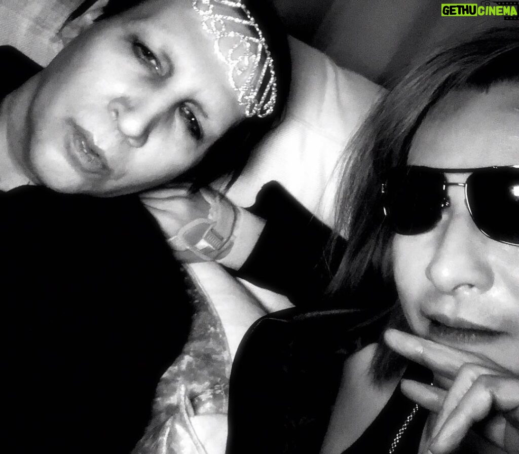 Marilyn Manson Instagram - Me and yoshiki.