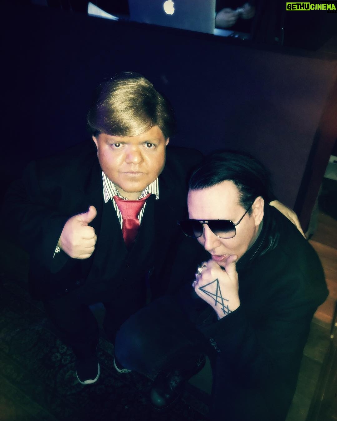 Marilyn Manson Instagram - Me and L Donny. Say what you will. But for OZ I say. 10
