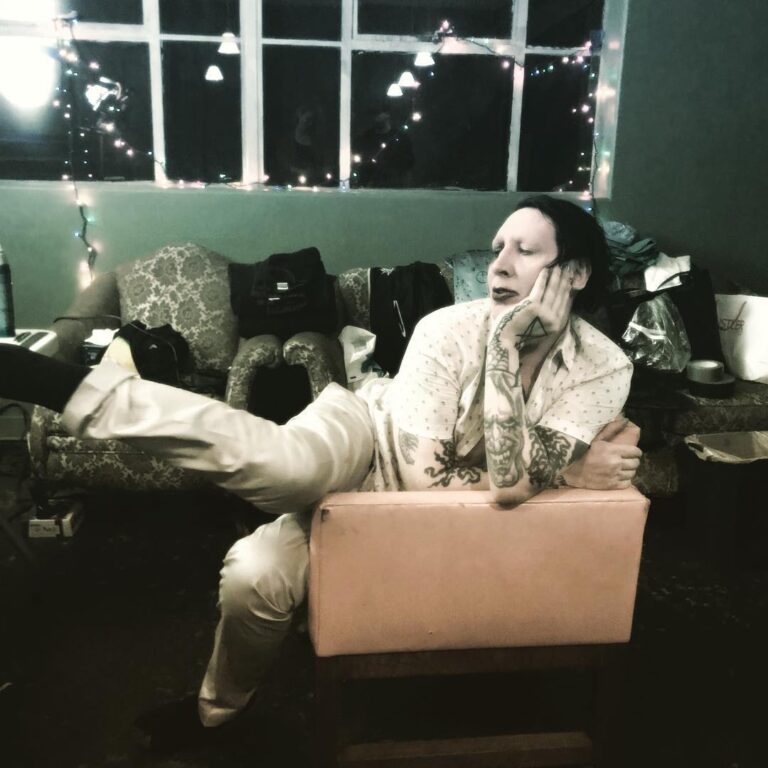 Marilyn Manson Instagram - New video shoot with my personal genius. —.Bill Yukich