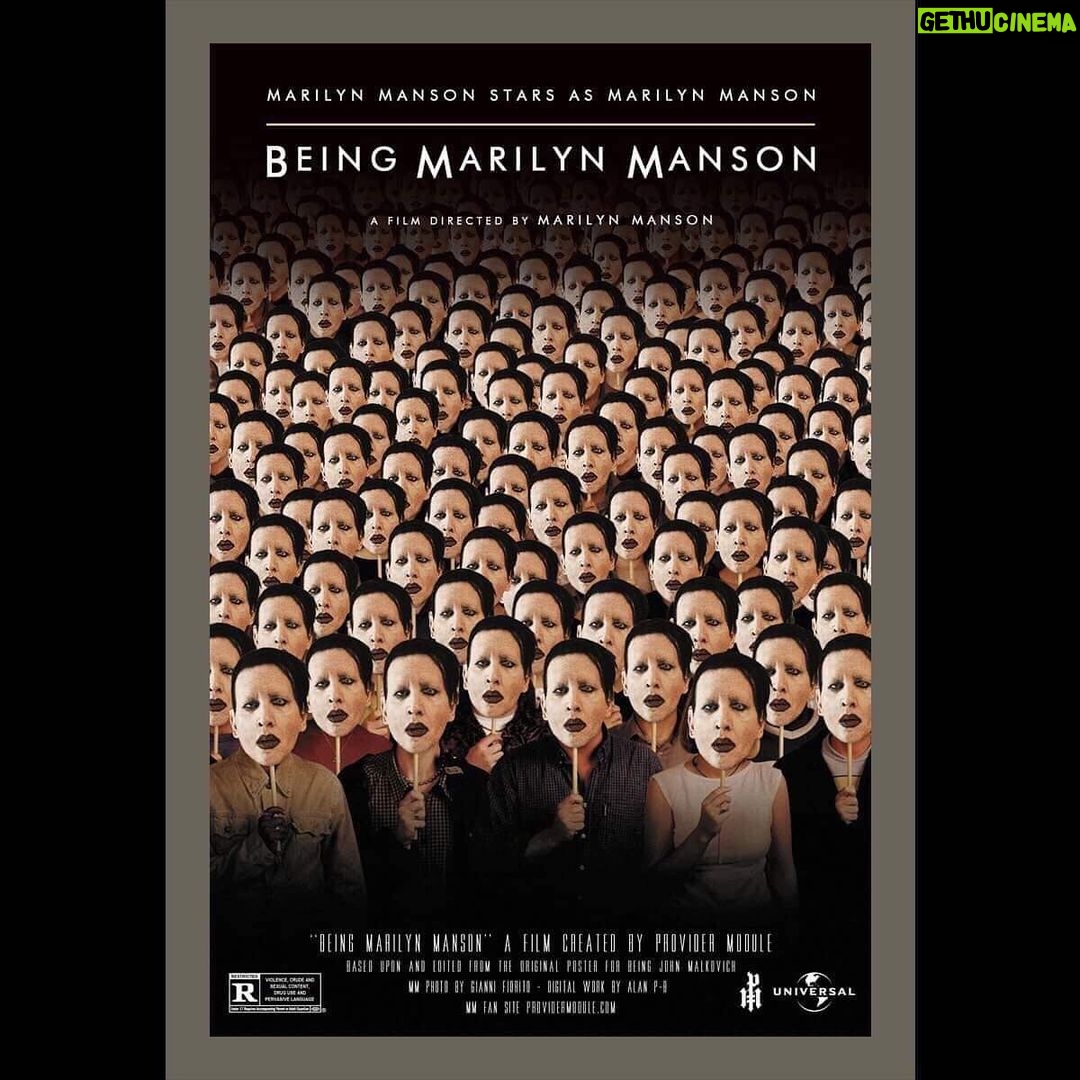 Marilyn Manson Instagram - After being in the Vatican with John Malkovich, it seemed like the only Catholic thing to do. Art by @providermodule #providermodule #theyoungpope #thenewpope #hbo #johnmalkovich #twinsofeviltour #johnnydepp