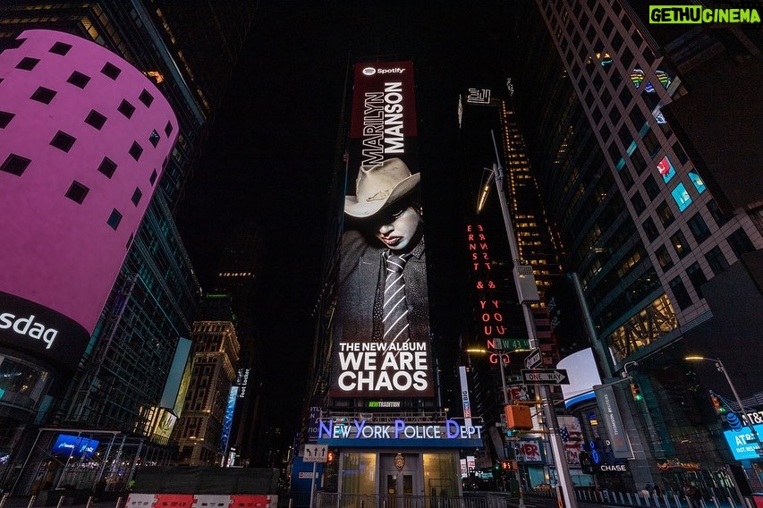 Marilyn Manson Instagram - Thank you @spotify New York & Toronto “WE ARE CHAOS” out now