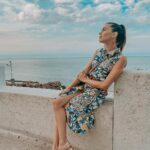 Marina Crialesi Instagram - Piccolo angolo meraviglioso💙 Dress: @cupelligiuseppe @giuseppe_cupelli_couture Il Passetto, Ancona