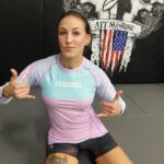Mariya Agapova Instagram - @sanabul 😻 #jiujitsu #gi #training Att Sunrise