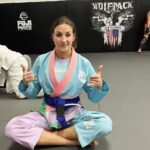 Mariya Agapova Instagram - @sanabul 😻 #jiujitsu #gi #training Att Sunrise