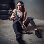Mariya Agapova Instagram - @x7_studios @brownellsinc @duanking2.0 #firearms #photoshoot #gun Miami, Florida