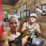 Mariya Agapova Instagram - Когда юг и север встречаются на западе😎 When south and north meet in the west😎 #tattoo #mma #ufc Screamerz Ink