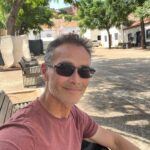 Mark Dacascos Instagram - Aloha from Portugal 🇵🇹! “What is this life if full of care, We have no time to stand (sit😎) and stare?” W. H. Davies 🙏🏽❤️🤙🏽 #breathe #gratitude #presence